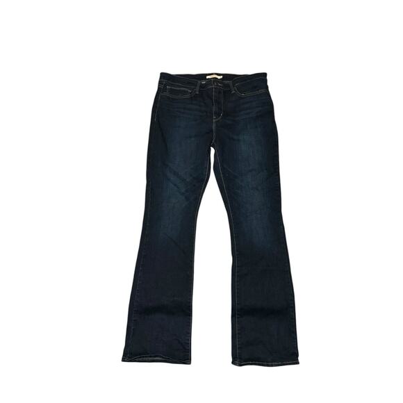 Levi’s Classic Slimming Bootcut Dark Wash Denim Jeans Size 33 PC9 28402-0001 - Picture 1 of 7
